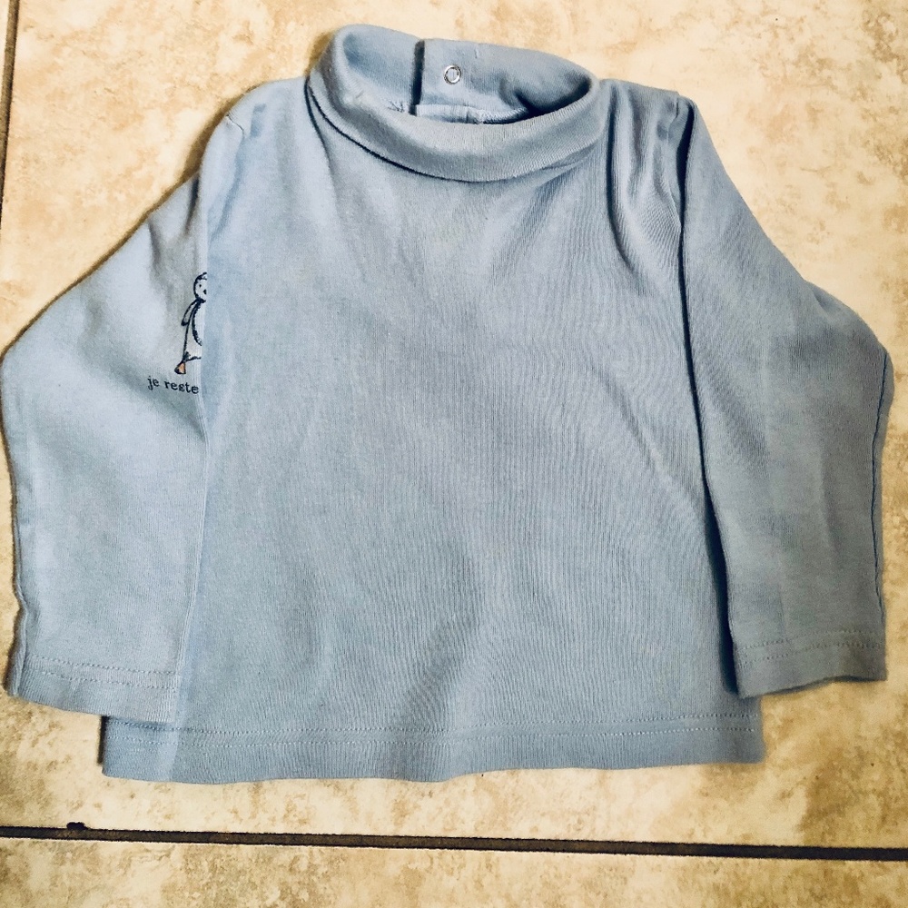 Petit Bateau Baby Blue TurtleneckEx